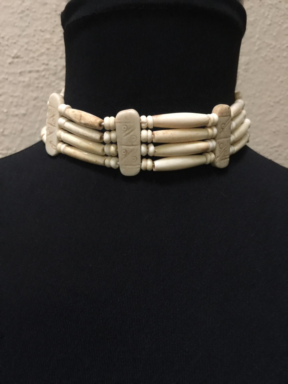 Bone on sale choker necklace